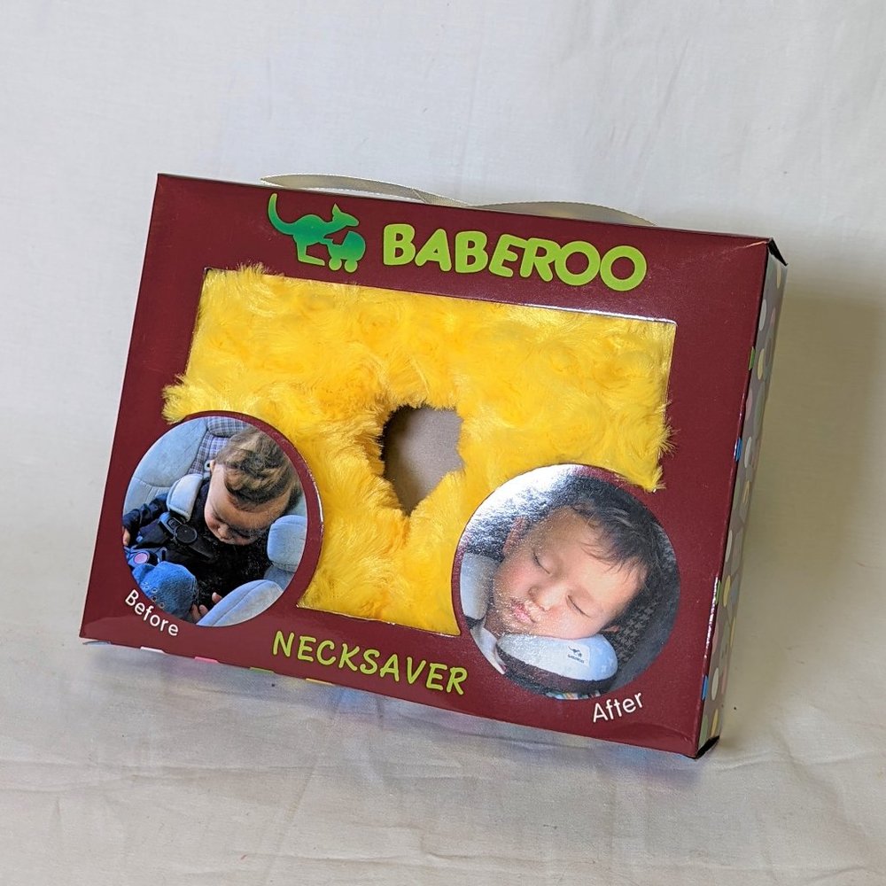 Fuzzy Yellow Baby Neck Pillow